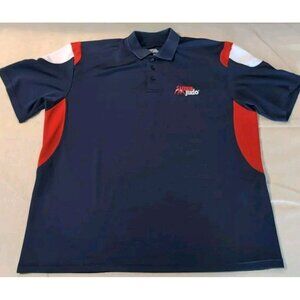 Rare Promo USA Judo Cool Dry Polo XXXL Martial Arts Blue Stitched Faded Collar